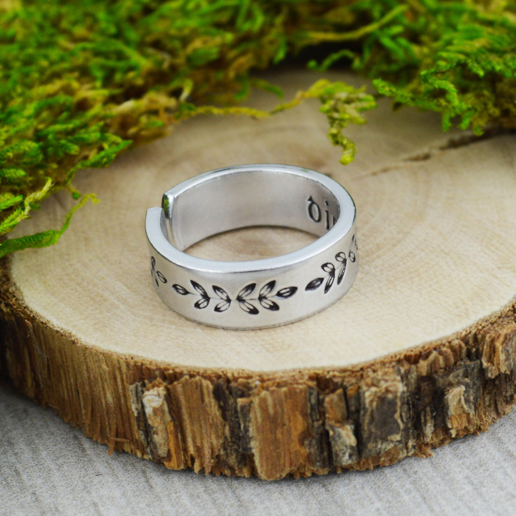 Dinna Fash Ring - Scottish Jewelry - Fern Floral Ring