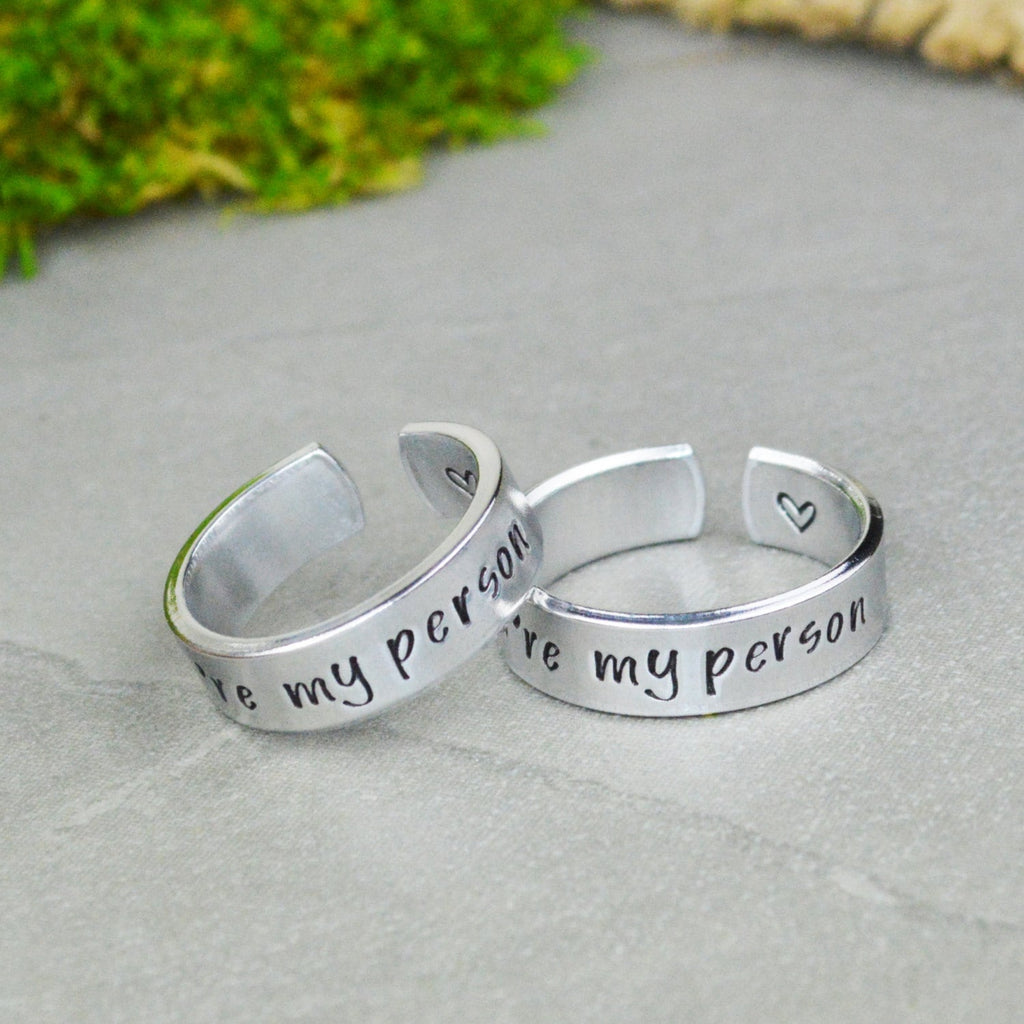 You're My Person Ring Set