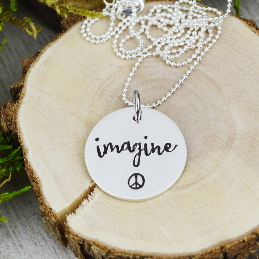 Imagine Necklace in Sterling Silver