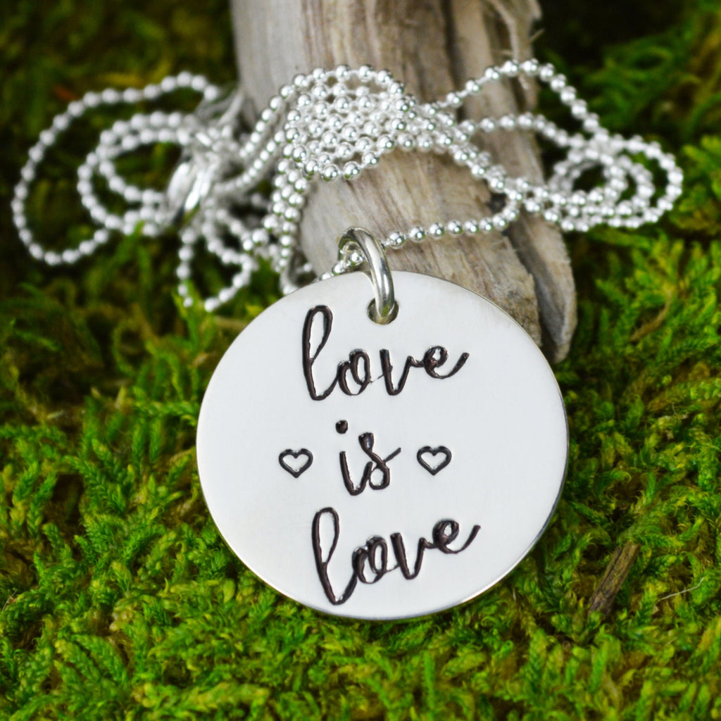 Love is Love Necklace in Sterling SIlver