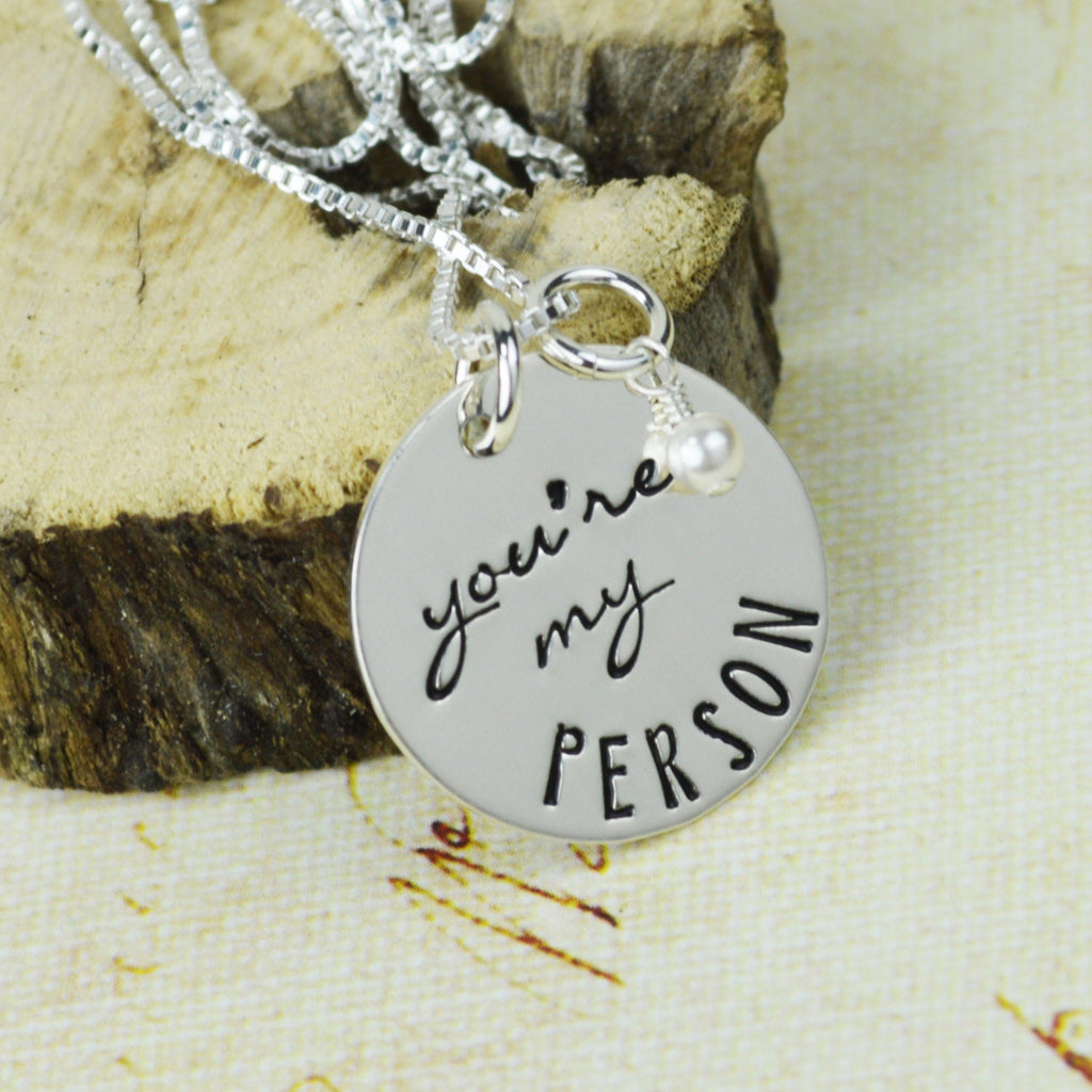 You're My Person Necklace in Sterling Silver 