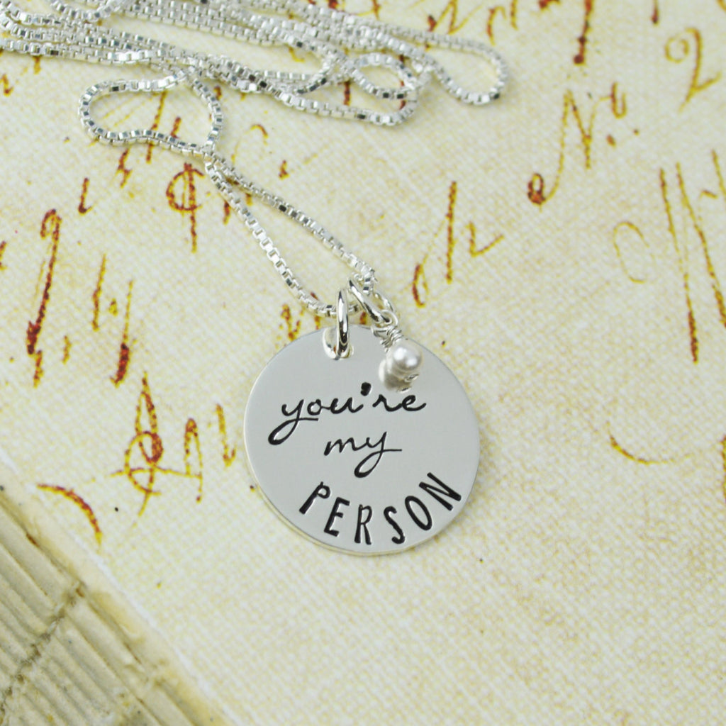 You're My Person Necklace in Sterling Silver 