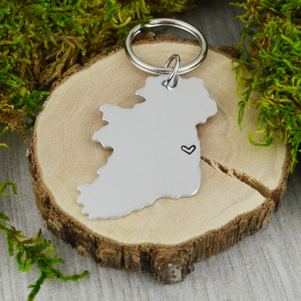 Ireland Keychain - Best Friend Gift - Couples Gift - Long Distance Love