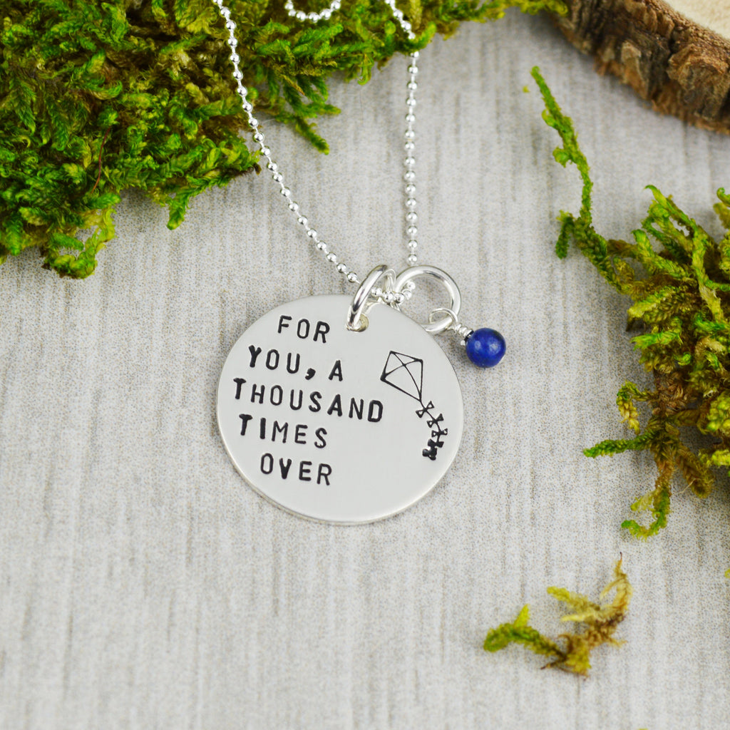 For You, A Thousand Times Over Necklace in Sterling Silver - Lapis Lazuli - Friendship Gift