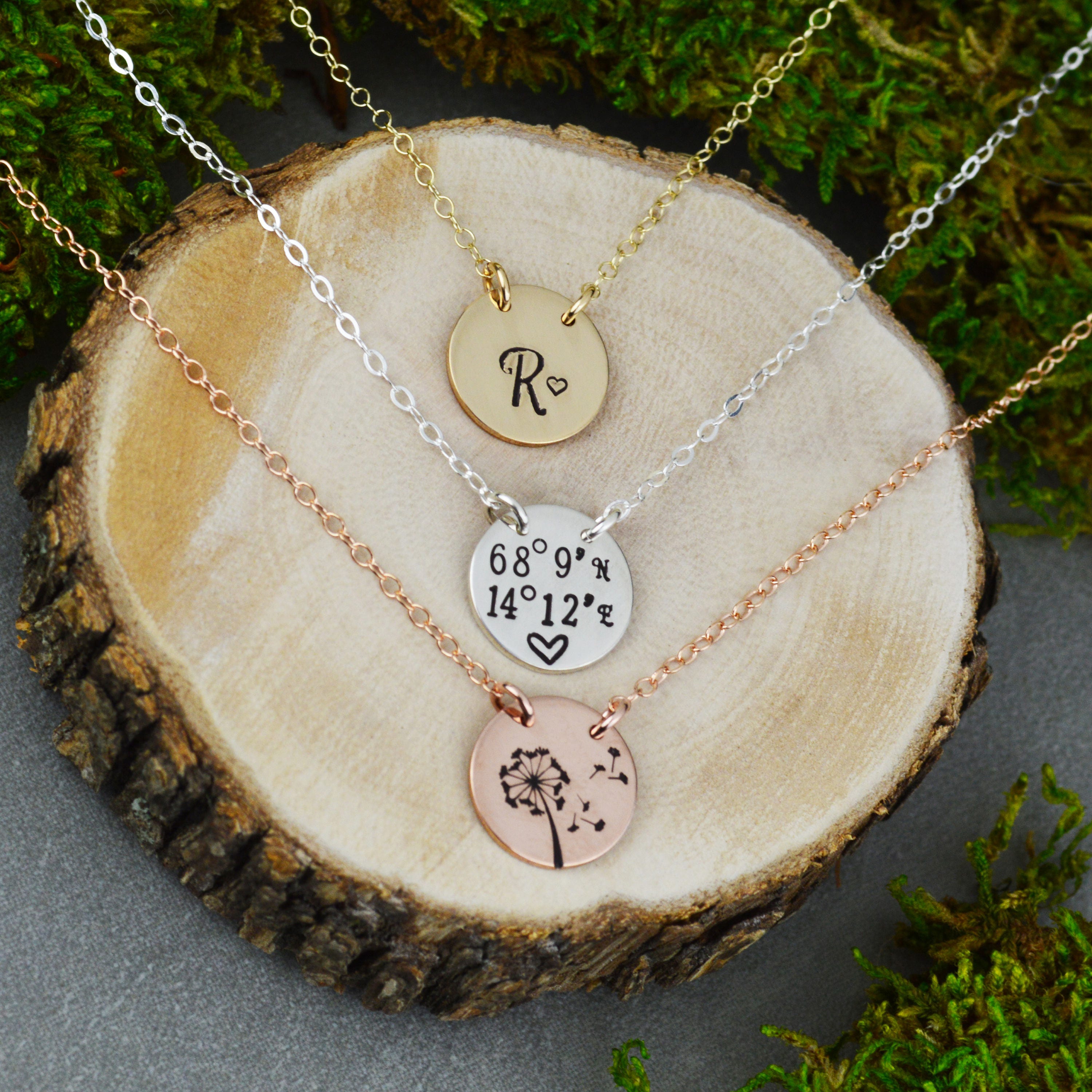 Custom Round Bar Necklace