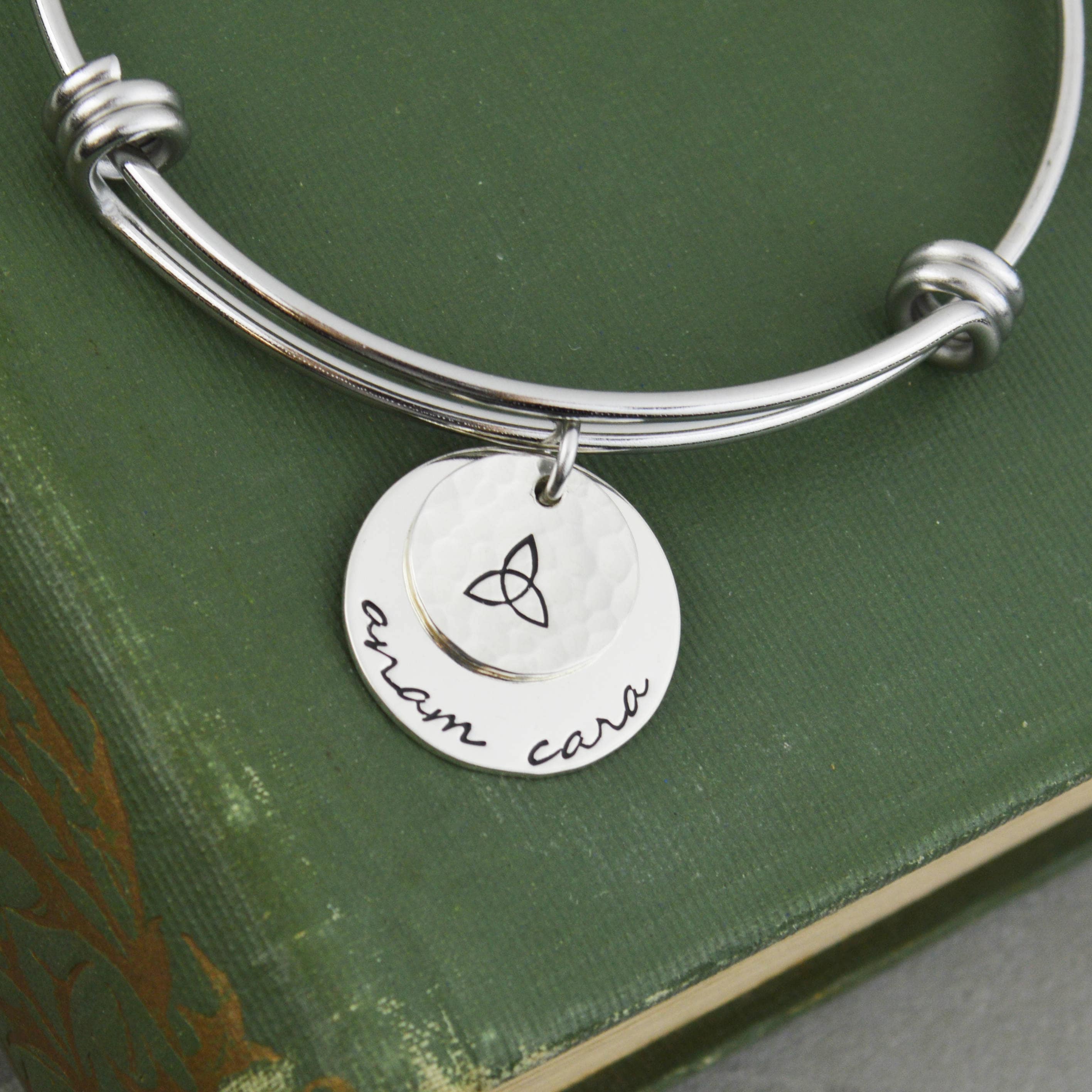Anam Cara Bangle with Celtic Knot - Main Image