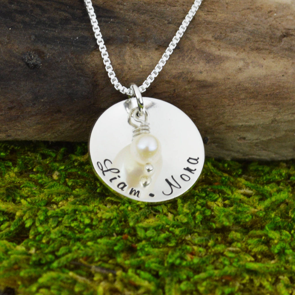Hand Stamped Mothers Necklace 