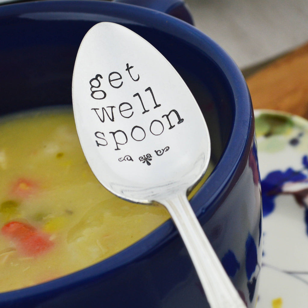 Get Well Spoon Hand Stamped Spoon 