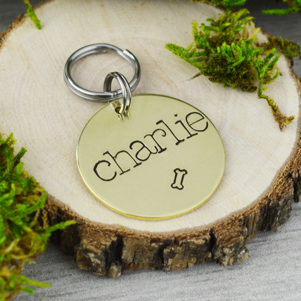 Have Your People Call My People Handstamped Pet ID Tag 