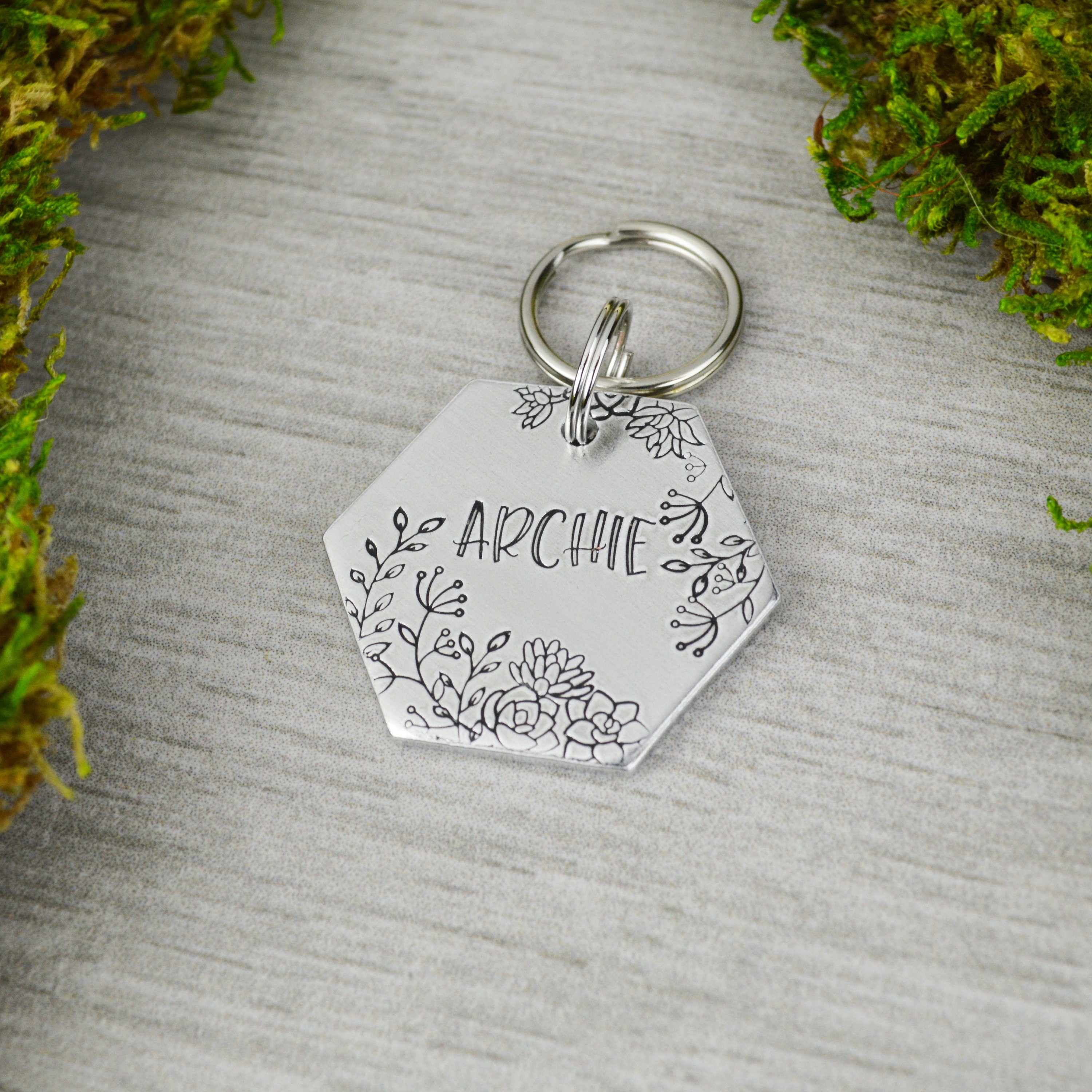 pet names for succulents Succulents Pet ID Tag – Silver Statements