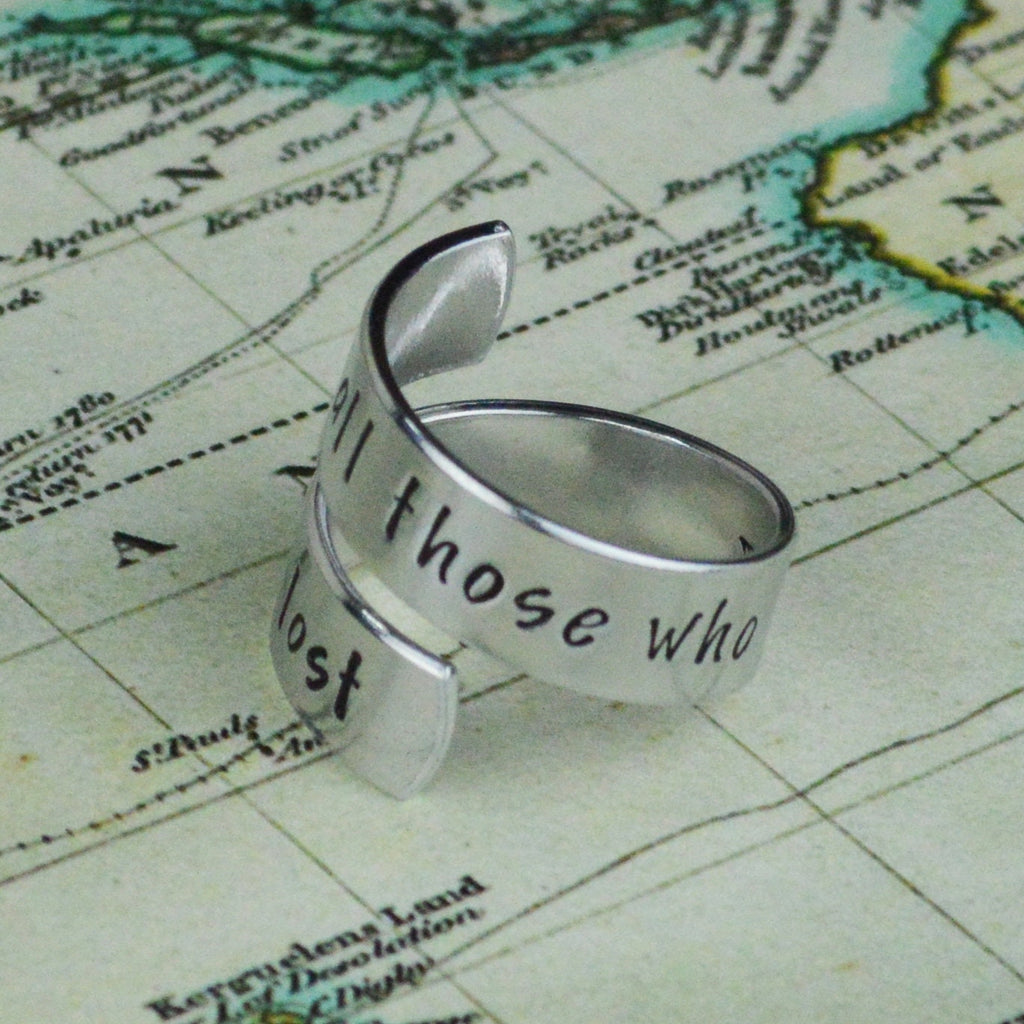 Not All Those Who Wander Are Lost Wrap Ring 