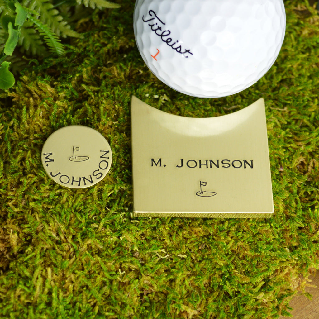 Personalized Golf Ball Marker Set 