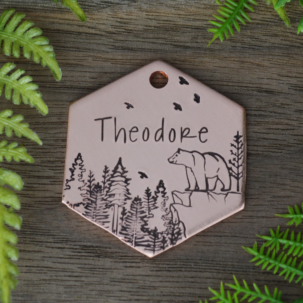 On The Ridge Hand Stamped Dog Tag 