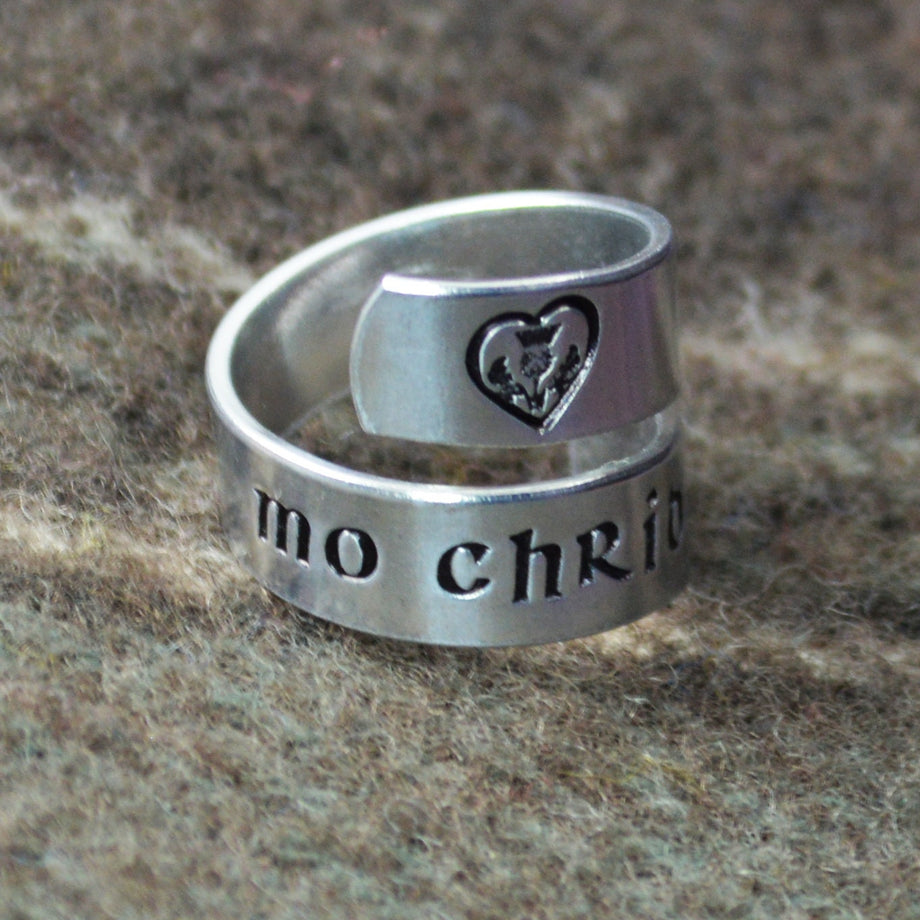 Mo Chridhe Wrap Ring – Silver Statements